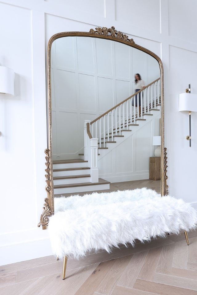 herringbone wood floors in entryway Design by TRISHA ISABEY  Photography by TREVOR COOPER